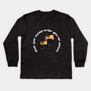 Midnight money earn Kids Long Sleeve T-Shirt